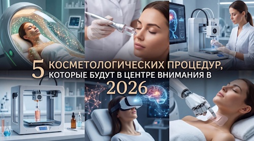 5 главных косметологических процедур 2026 года: тренды и новинки