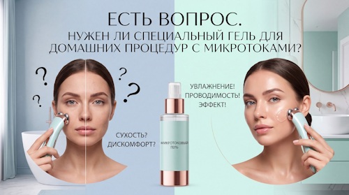 Есть вопрос. Нужен ли специальный гель для домашних процедур с микротоками? Автор Богданова Юлия Андреевна