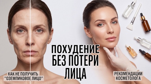 Как не получить «оземпиковое лицо» при похудении: рекомендации косметолога - автор Лежнева Дина Алексеевна