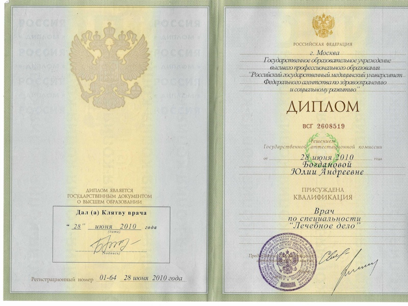 Богданова Юлия Андреевна