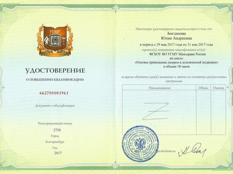 Богданова Юлия Андреевна