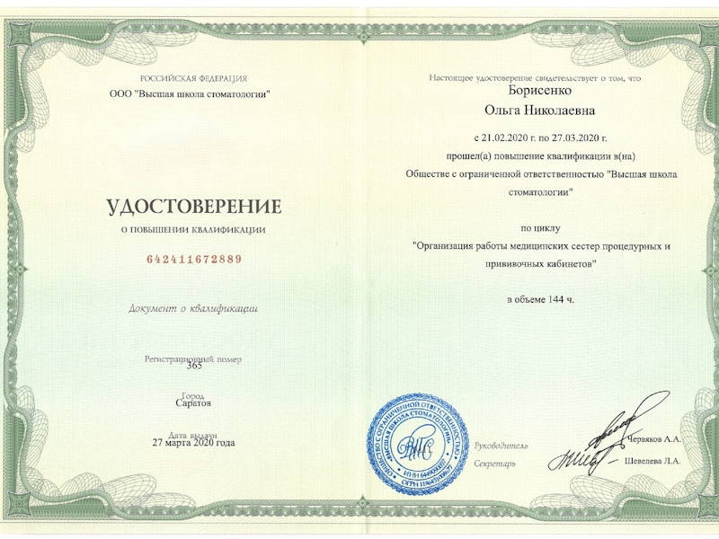 Борисенко Ольга Николаевна