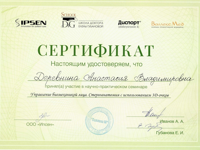 Деревнина Анастасия Владимировна