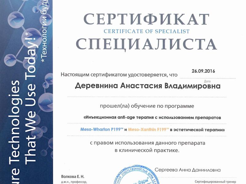 Деревнина Анастасия Владимировна