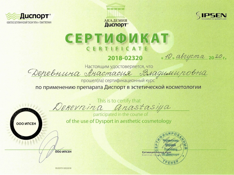 Деревнина Анастасия Владимировна