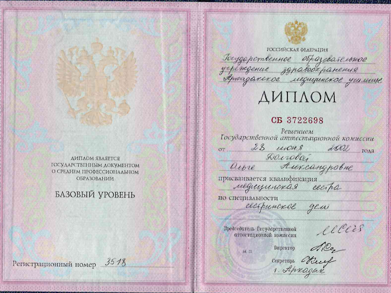 Долгова Ольга Александровна