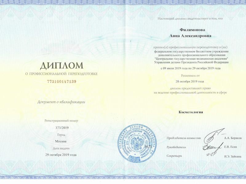 Филимонова Анна Александровна