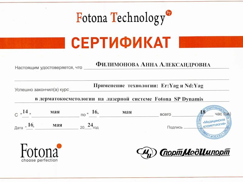 Филимонова Анна Александровна