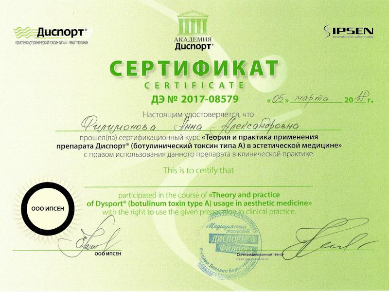 Филимонова Анна Александровна