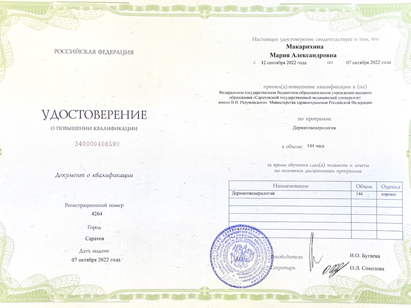 Макарихина Мария Александровна