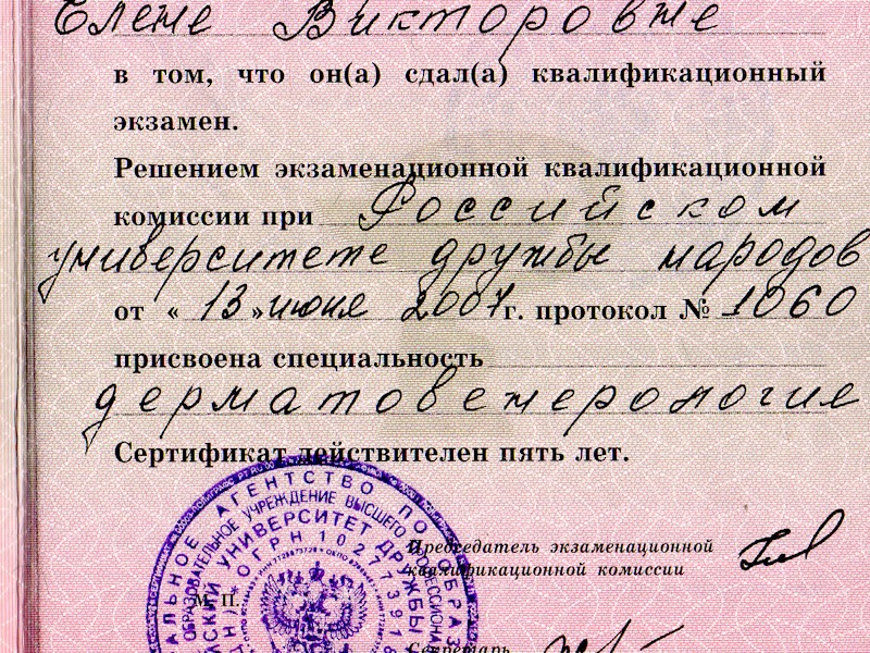 Старикова Елена Викторовна