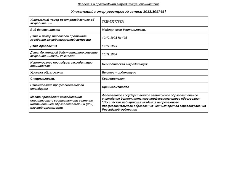 Васильченко Анна Сергеевна