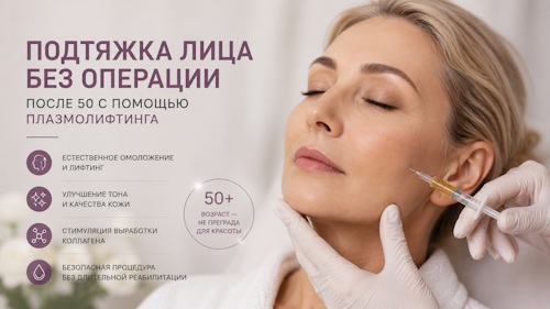 Подтяжка лица без операции после 50 лет с помощью плазмолифтинга