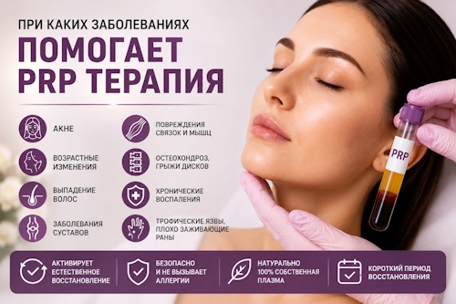 При каких заболеваниях помогает PRP терапия - эффект от PRP терапии