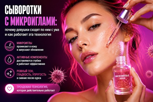 Сыворотки с микроиглами: почему девушки сходят по ним с ума и как работает эта технология - автор Тюрина Александра Андреевна