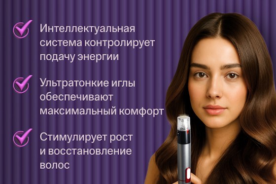 ru;Микроигольчатый RF-лифтинг Genius для роста волос